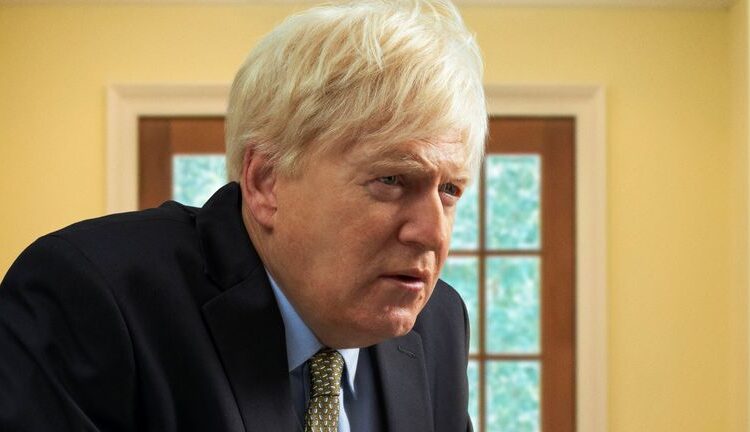 Sir Kenneth Branagh films scenes as Boris Johnson in Norfolk for Sky drama