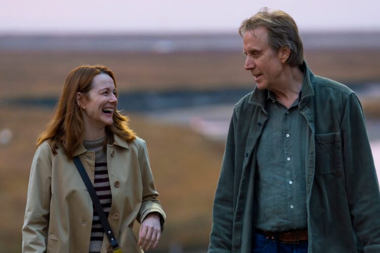 Laura Linney and Rhys Ifans in first-look picture for Onward and Sideways which Filmed in Norfolk