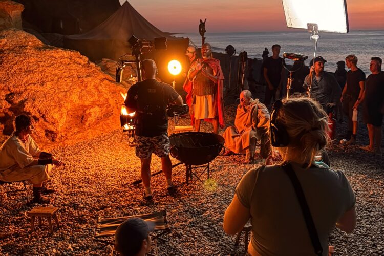 Filmmakers take Weybourne back to Roman times